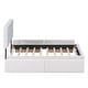 preview thumbnail 14 of 12, Queen Size Murphy Bed Wall Bed w/ Drawer and a set of Sockets & USB Ports, Pulley Structure Design for Kids Teens Adults, White