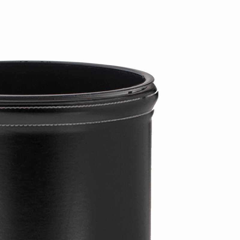 STITCHED 13Qt Oval Wastebasket w/ Liner (2pc Set)