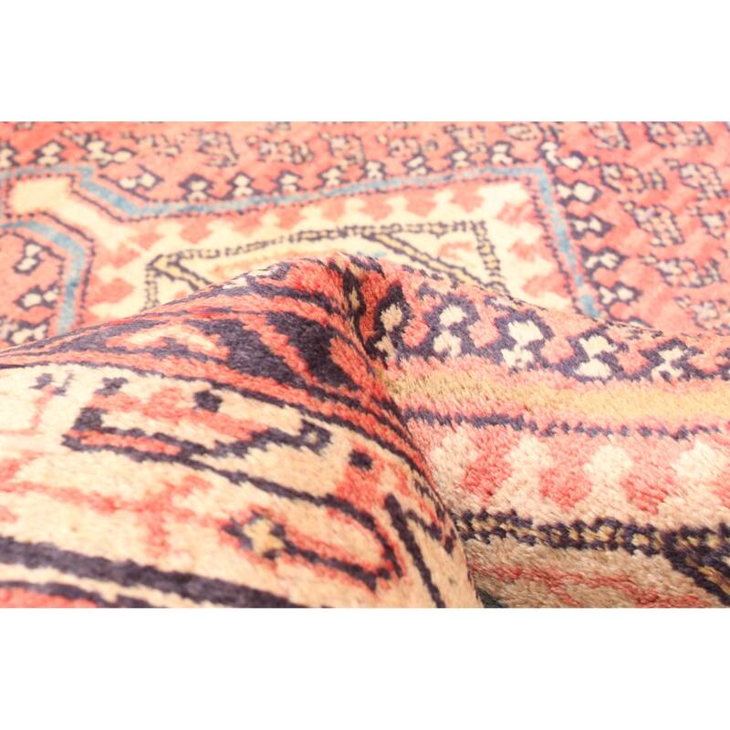 ECARPETGALLERY Hand-knotted Andelz Red Wool Rug - 3'4 x 4'9