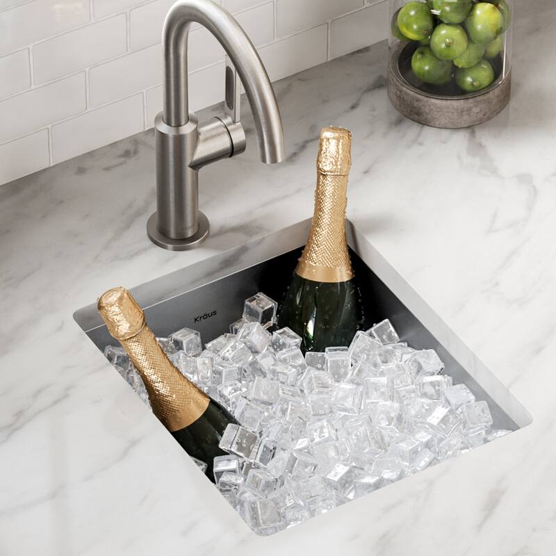 KRAUS Standart PRO Undermount Single Bowl Stainless Steel Kitchen Sink