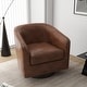 preview thumbnail 74 of 122, UIXE 360° Swivel Barrel Accent Chair Armchair For Living Room