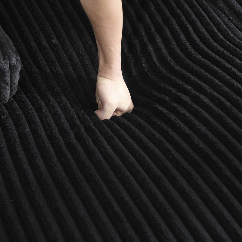 U-Shaped Modular Sectional Sofa with Double Chaise Lounge, Convertible Deep Seat Sleeper Sofa, Velvet Upholstered 4 Seater Sofa