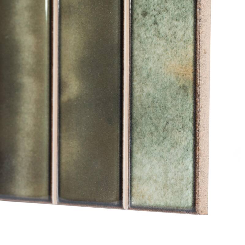 Merola Tile Borealis Green 5-7/8" x 11-3/4" Ceramic Wall Tile