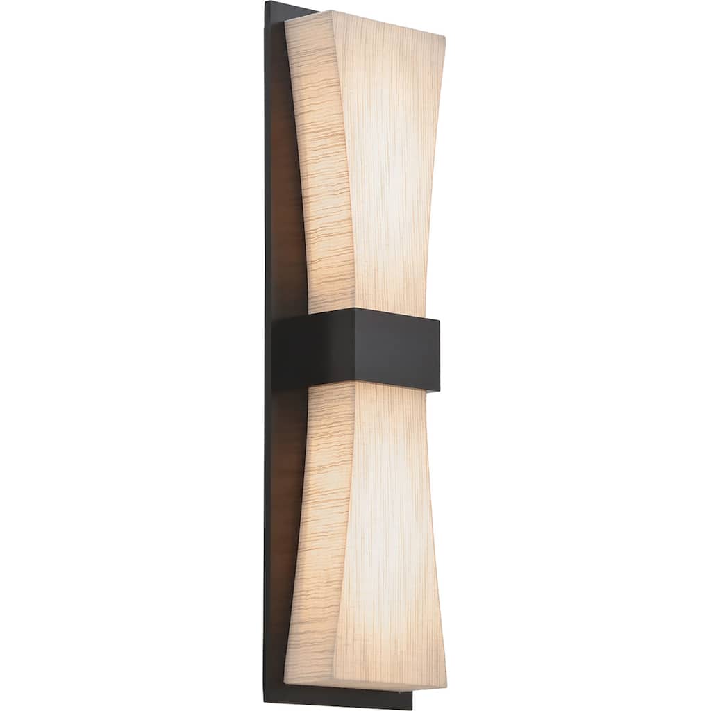 Aberdeen 6-inch Espresso LED Wall Sconce, Jute Shade