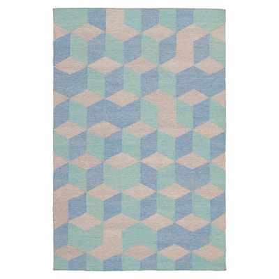 Ankara FW Aqua Kilim 5'2" x 8'0" - 5'2 x 8'0
