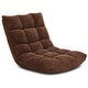 preview thumbnail 7 of 18, Adjustable 14-position Padded Floor Chair Recliner Coffee