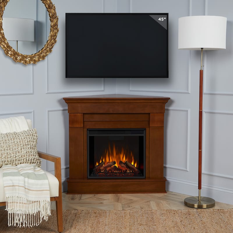 Chateau Corner Electric Fireplace by Real Flame