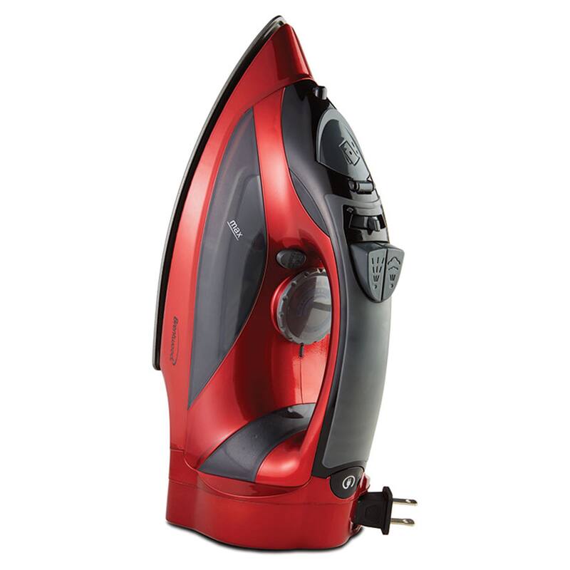 Steam Iron With Retractable Cord Ruby