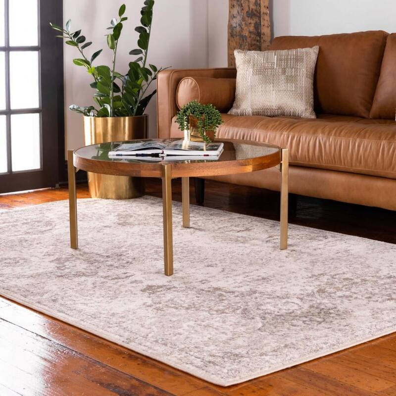 Contemporary Daisy Collection Area Rug