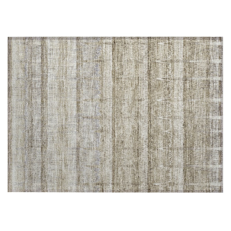 Machine Washable Indoor/ Outdoor Chantille Abstract Ombre Rug