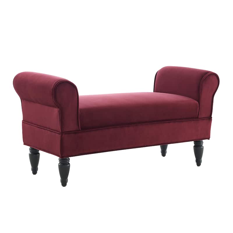 Linon Rushbrook Classic Microfiber Bedroom Bench