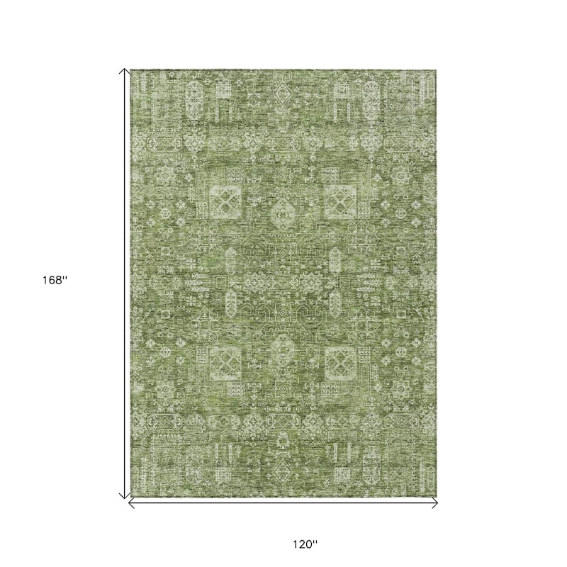 HomeRoots Oriental Transitional Rectangle Outdoor Rug