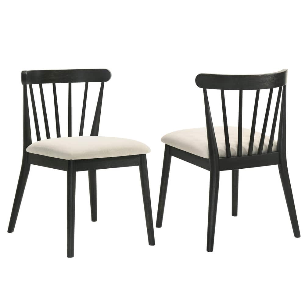 2 Pieces Set Dining Side Chair Rustic Modern Farmhouse Design Retro Design Easy To Assembly