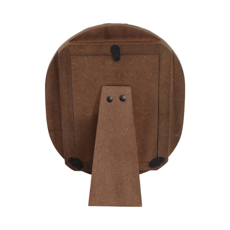 Resin Oval Picture Frames Bold Striped Design for Wall Decor Accent