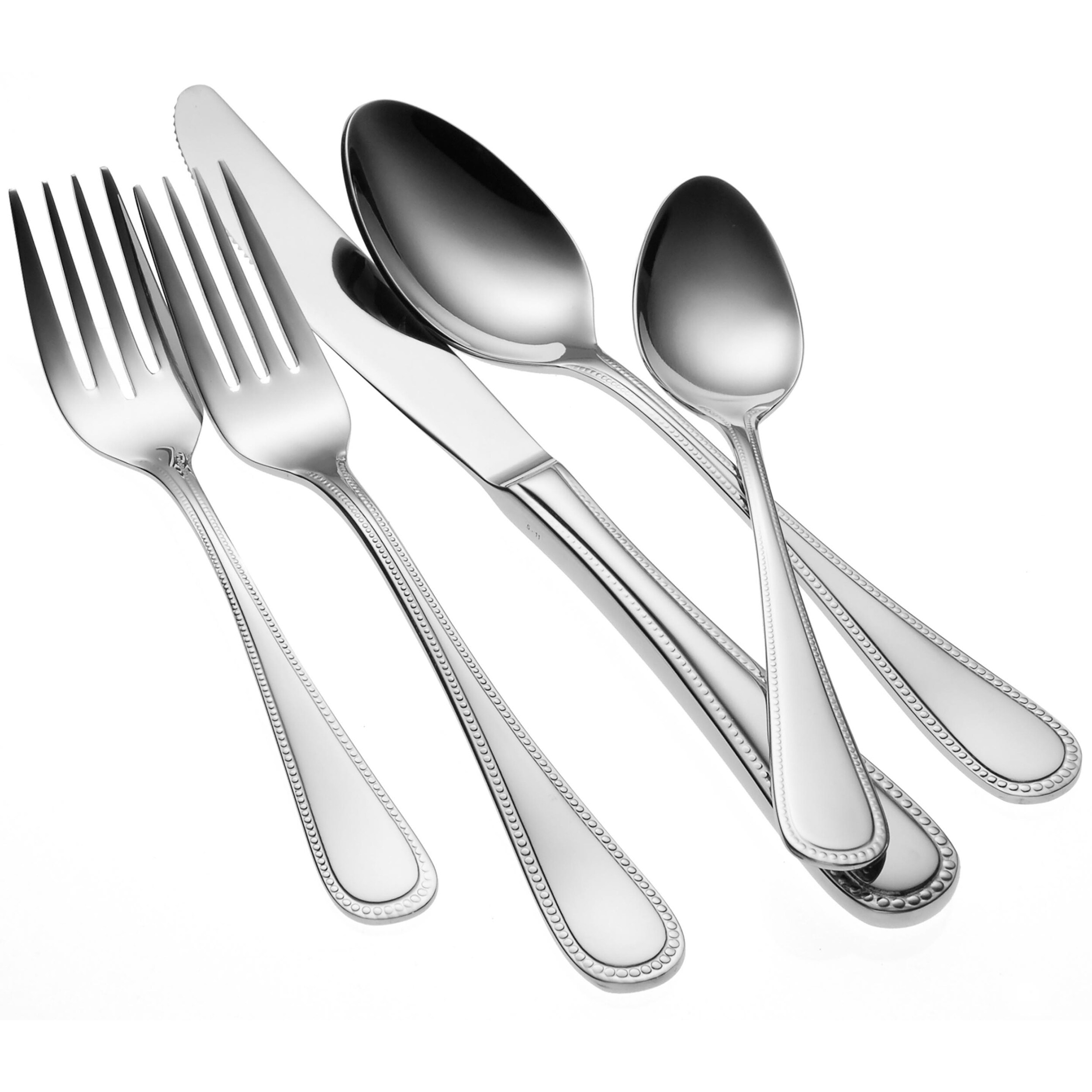 Oneida Vail Stainless Steel Flatware – Glossy Feather Edge 18/10 – CHOICE Pieces