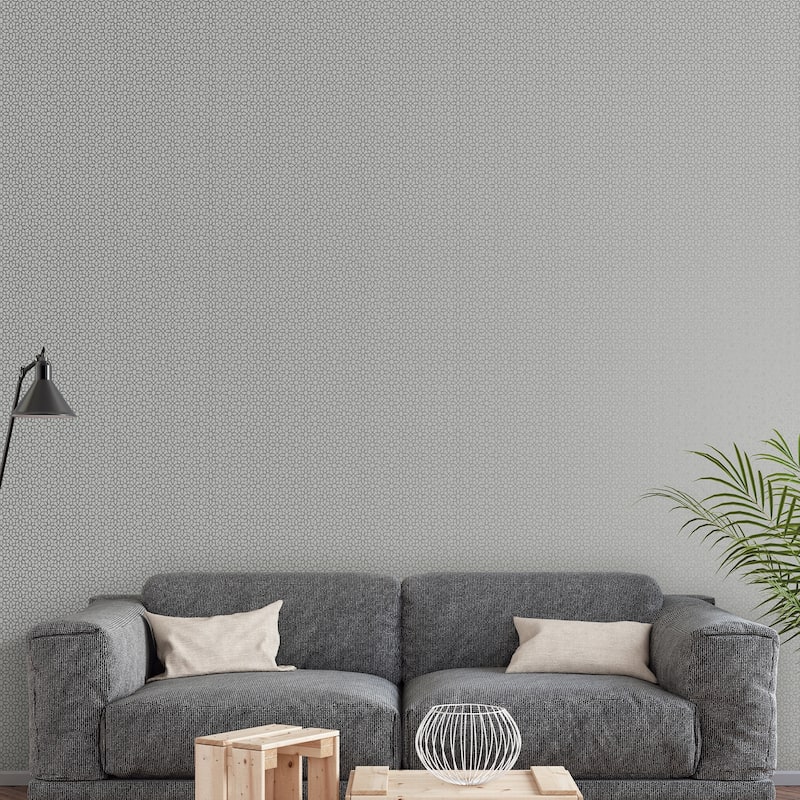Galerie Wallcoverings Metallic FX Geometric Stars Non-woven Metallic Finish Wallpaper Roll