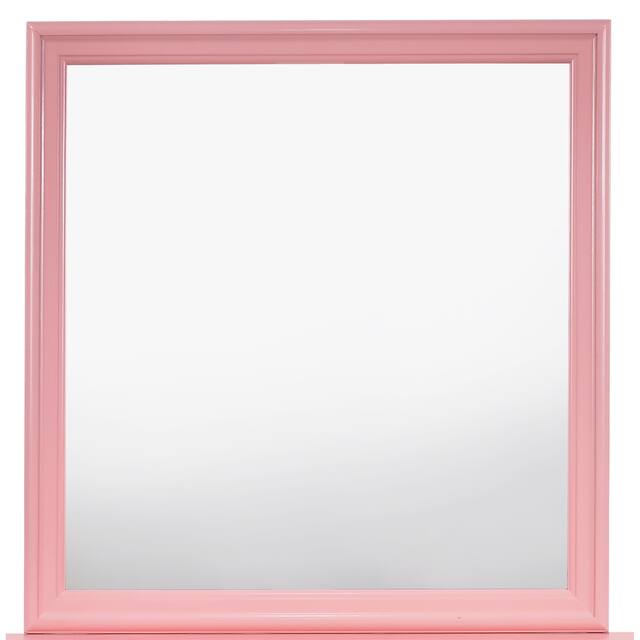 LYKE Home Anabelle Pink Mirror - 38"H X 38"W X 1"D