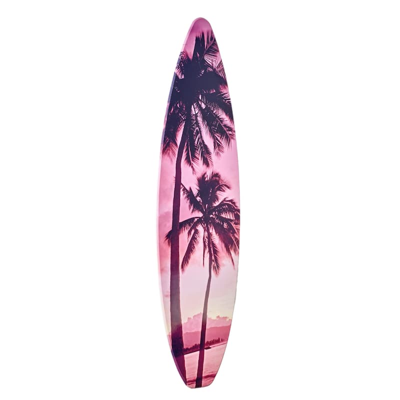 American Art Decor Surfboard Plaque Wall Sign