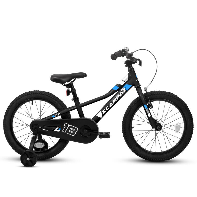 Kids' Bike 18 Inch Wheels, 1-Speed Boys Girls Child Bicycles For 3-5Years, With Removable Training Wheels Baby Toys