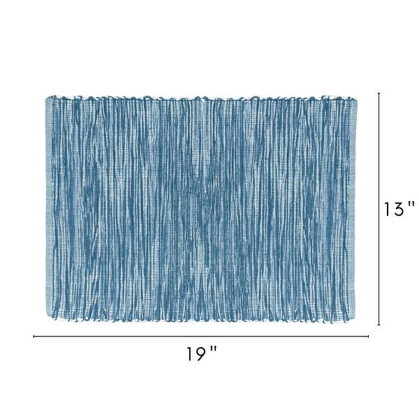 dimension image slide 3 of 7, Fabstyles Shadows Cotton Placemats Set of 4 - 13x19