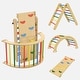 preview thumbnail 16 of 25, Foldable Pikler Triangle Set Toddler Wood Montessori Climbing Toys