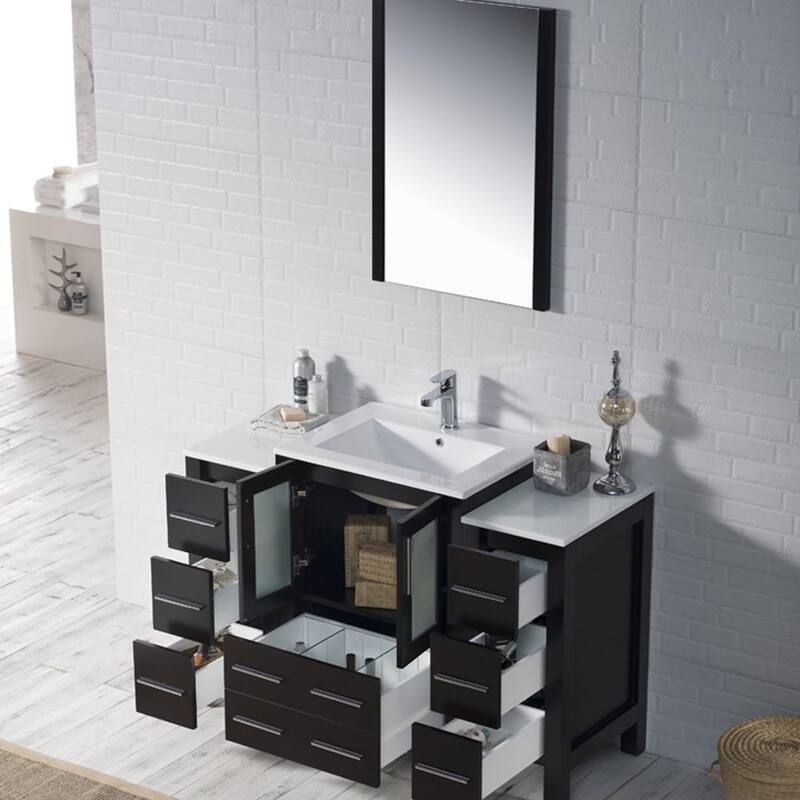 Blossom Sydney 48 Inch Solid Wood Bathroom Vanity with Sink & Cabinets