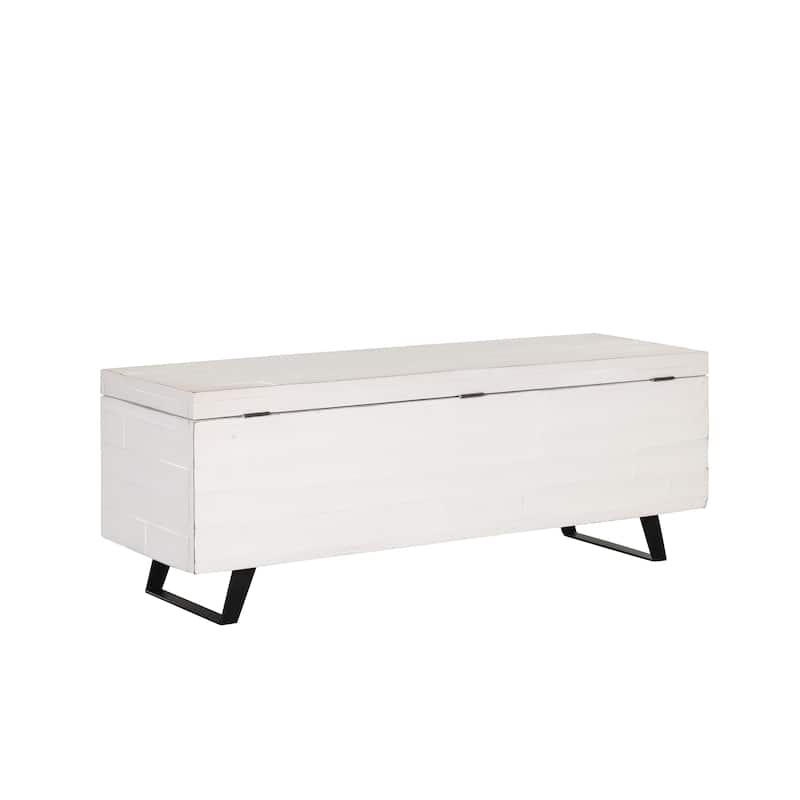 Broadmore 46-inch Acacia Wood Storage Bench