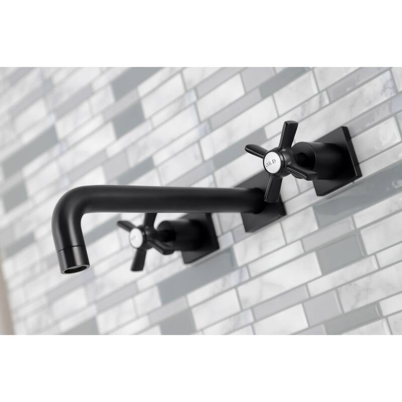 Millennium 3-Hole Wall Mount Roman Tub Faucet in Brushed Brass