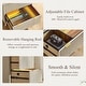 preview thumbnail 4 of 20, Modern Fluted 2 Drawer Lateral File Cabinet, Office Storage Cabinet