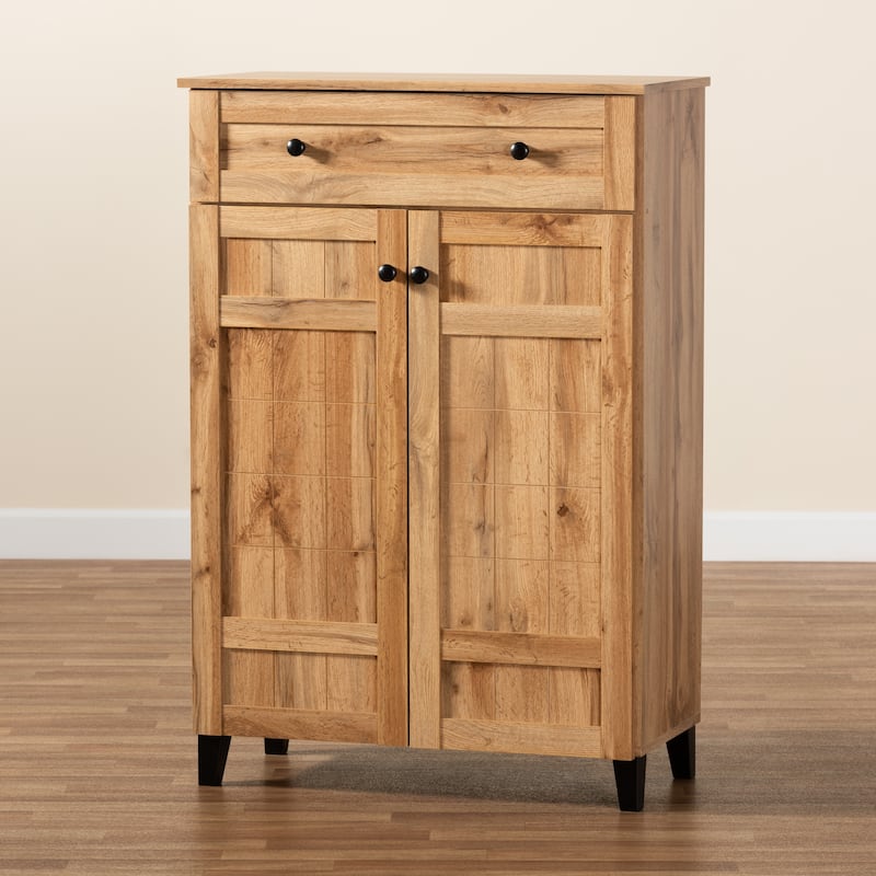 Glidden Modern & Contemporary 1-Drawer Wood Shoe Storage Cabinet