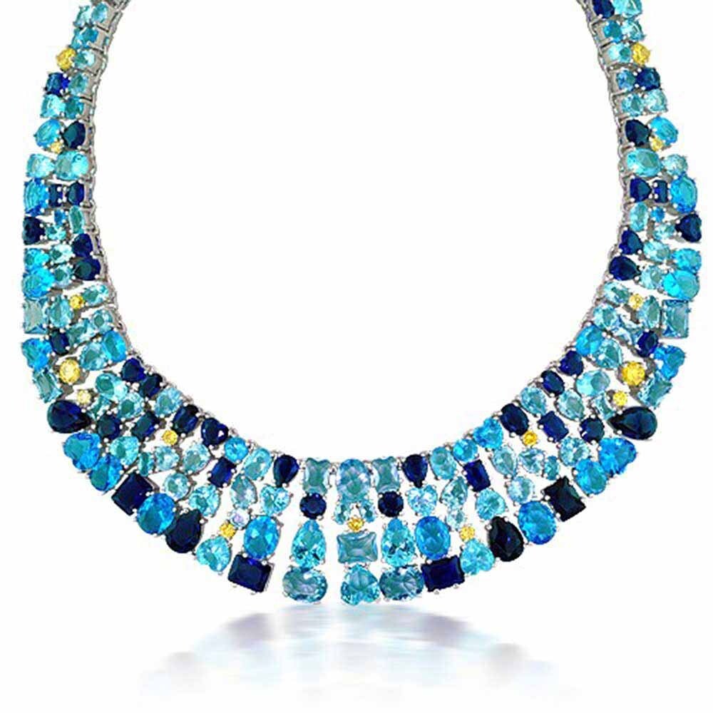 blue and yellow jewelry