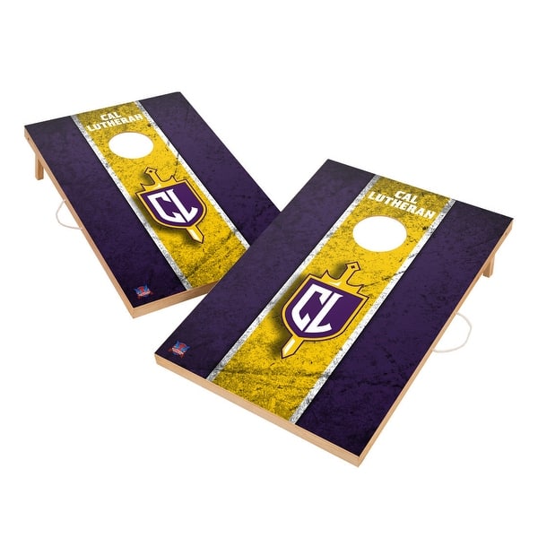 slide 2 of 5, Vintage California Lutheran Kingsmen Regulation 2x4 Cornhole Set