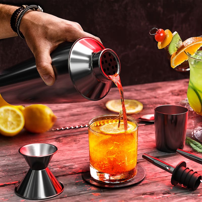 JoyTable Bartender Kit - Cocktail Set Kit - Bartender Drink Mixer Shaker Bar Tool Set