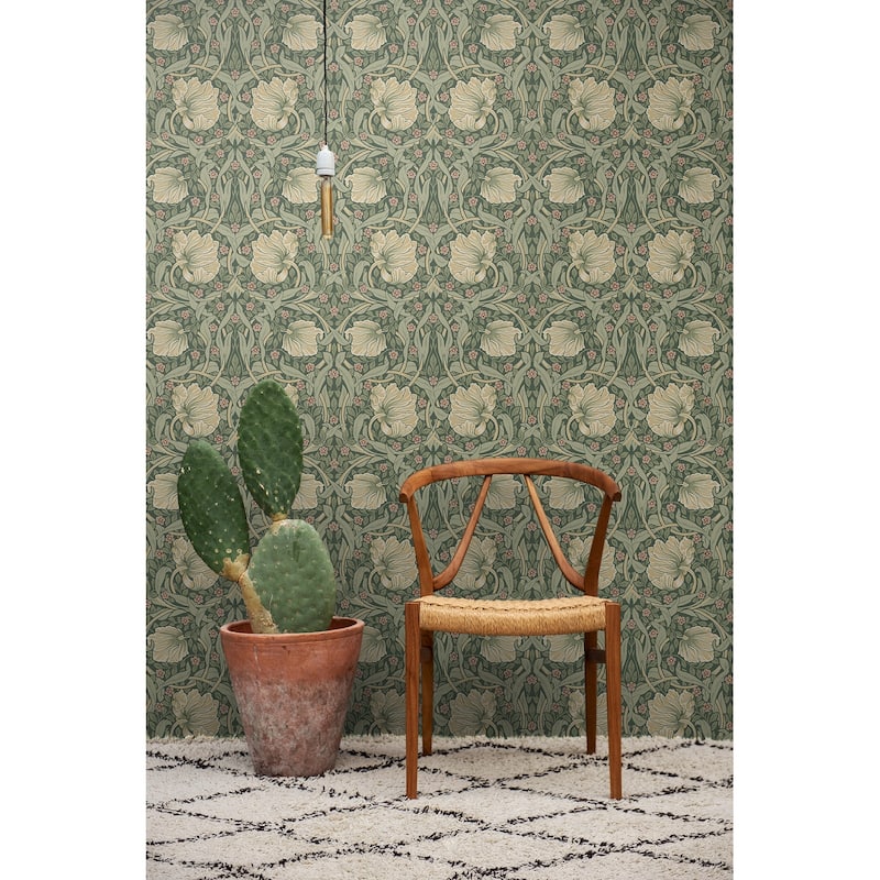 NextWall Pimpernel Floral Peel and Stick Wallpaper