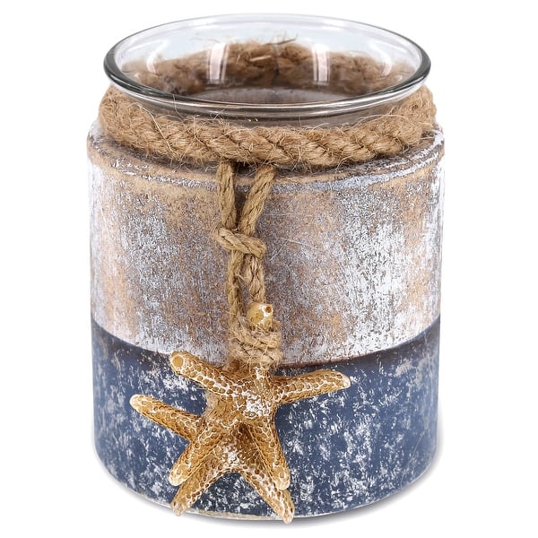 slide 2 of 7, CoTa Global Silver Sea Starfish Candle Holder with Starfish Figure - 3.2″Lx2.8″Wx2.8″H
