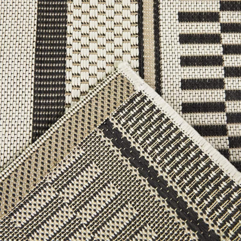 Denning Striped Indoor/Outdoor Area Rug
