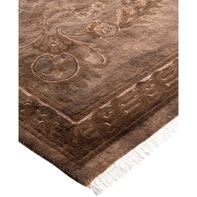 Overdyed One-of-a-Kind Hand-Knotted Area Rug - Beige - 8' 2" x 11' 4"