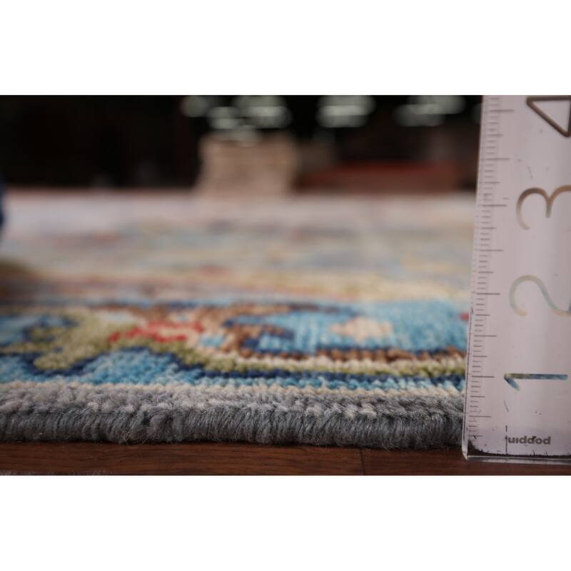Oushak Indian Area Rug Handmade Wool Carpet - 8'1"x 9'7"