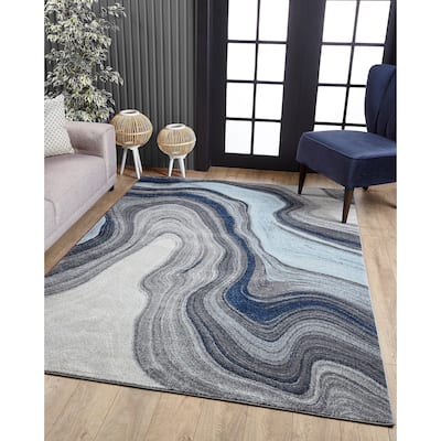 Domani Globe Cool Marble Area Rug