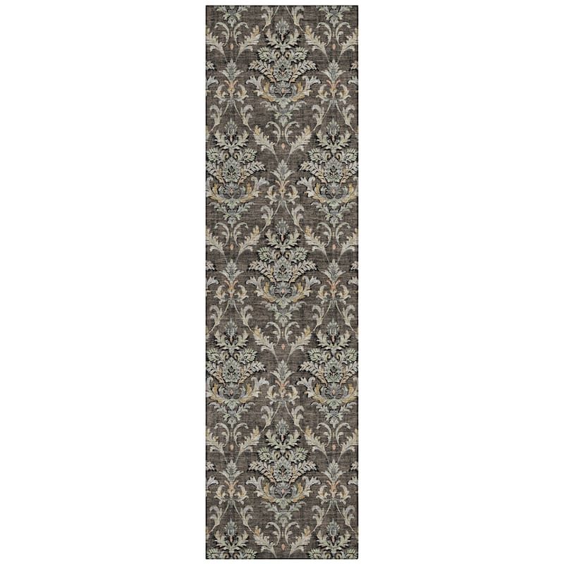 Machine Washable Indoor/ Outdoor Traditional Marrakesh Chantille Rug
