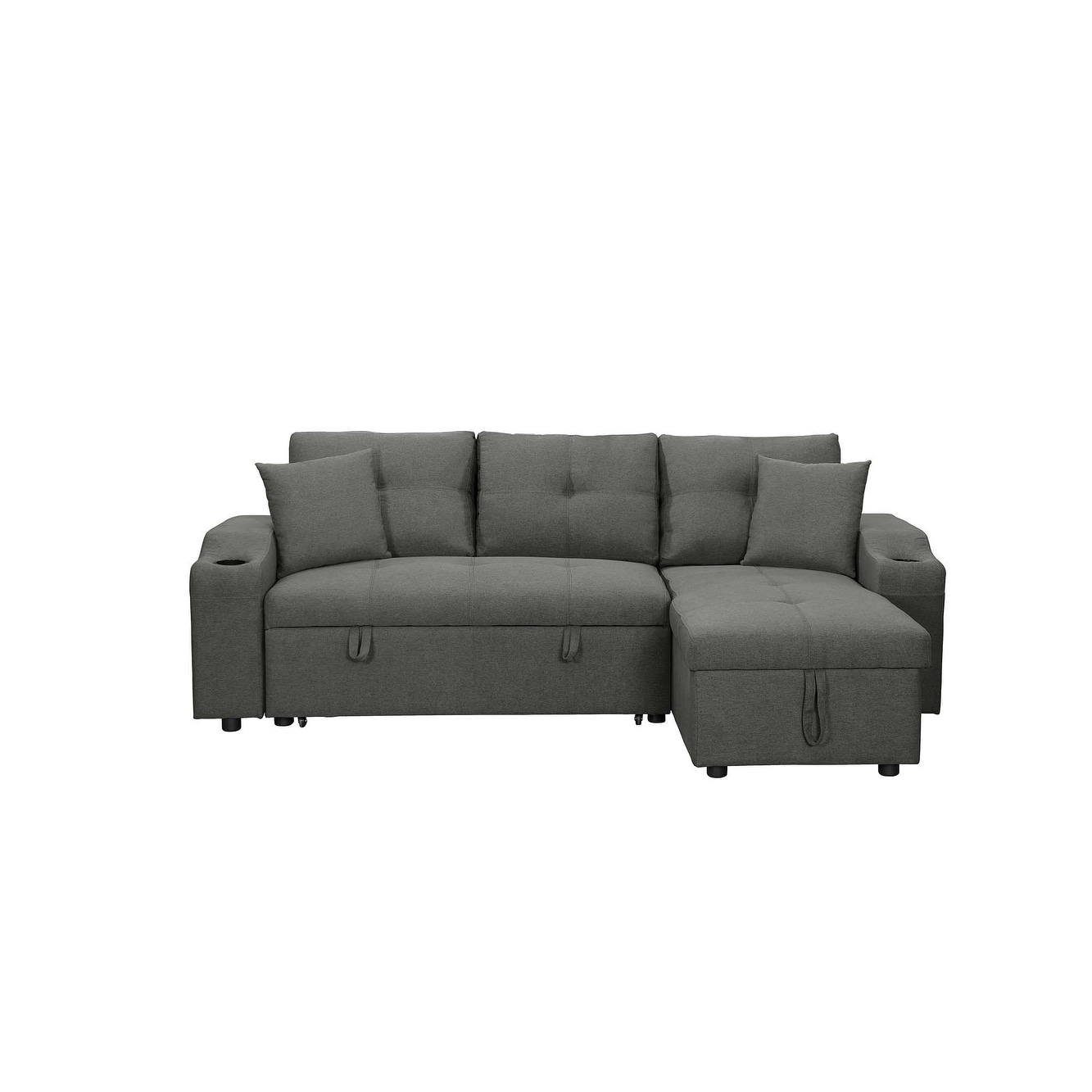 Milton greens stars kathy reversible storage clearance pull out bed sectional
