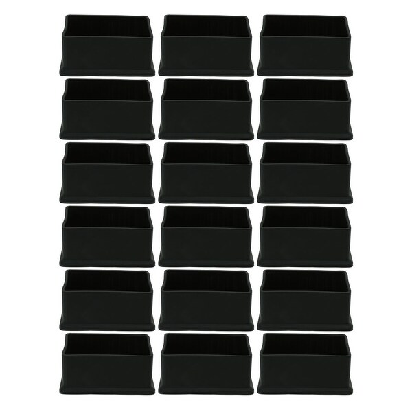 PVC Leg Caps Tips Covers 30 x 40mm Inner Size 18pcs Reduce Noise Prevent Scratch