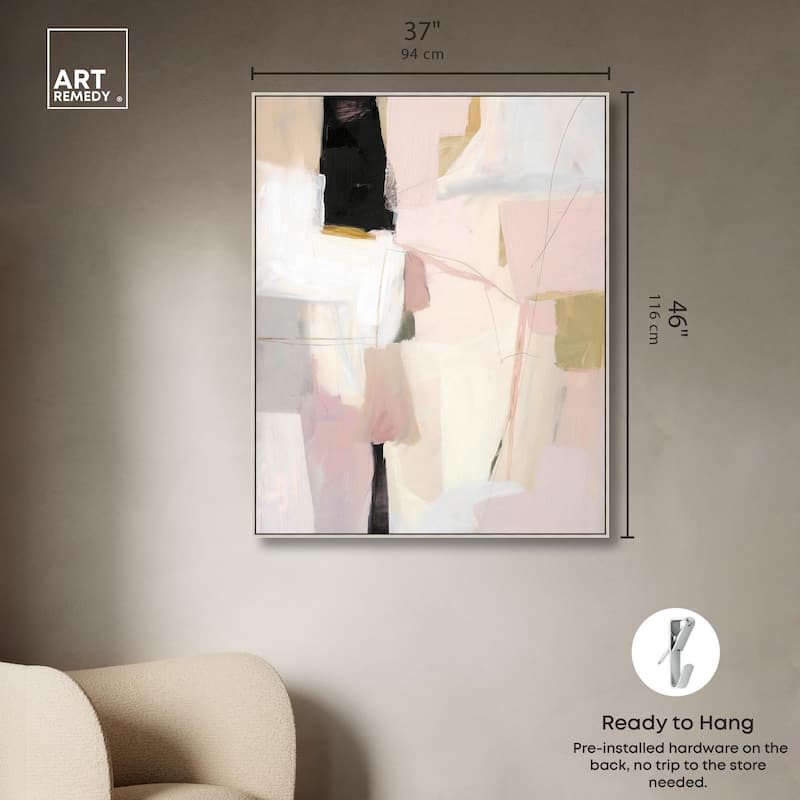 Pistachio Pink I Canvas by Art Remedy
