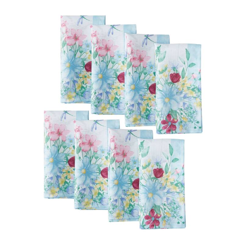 Nottingham Double Border Napkin, Set of 8 - 17x17 - Set of 8