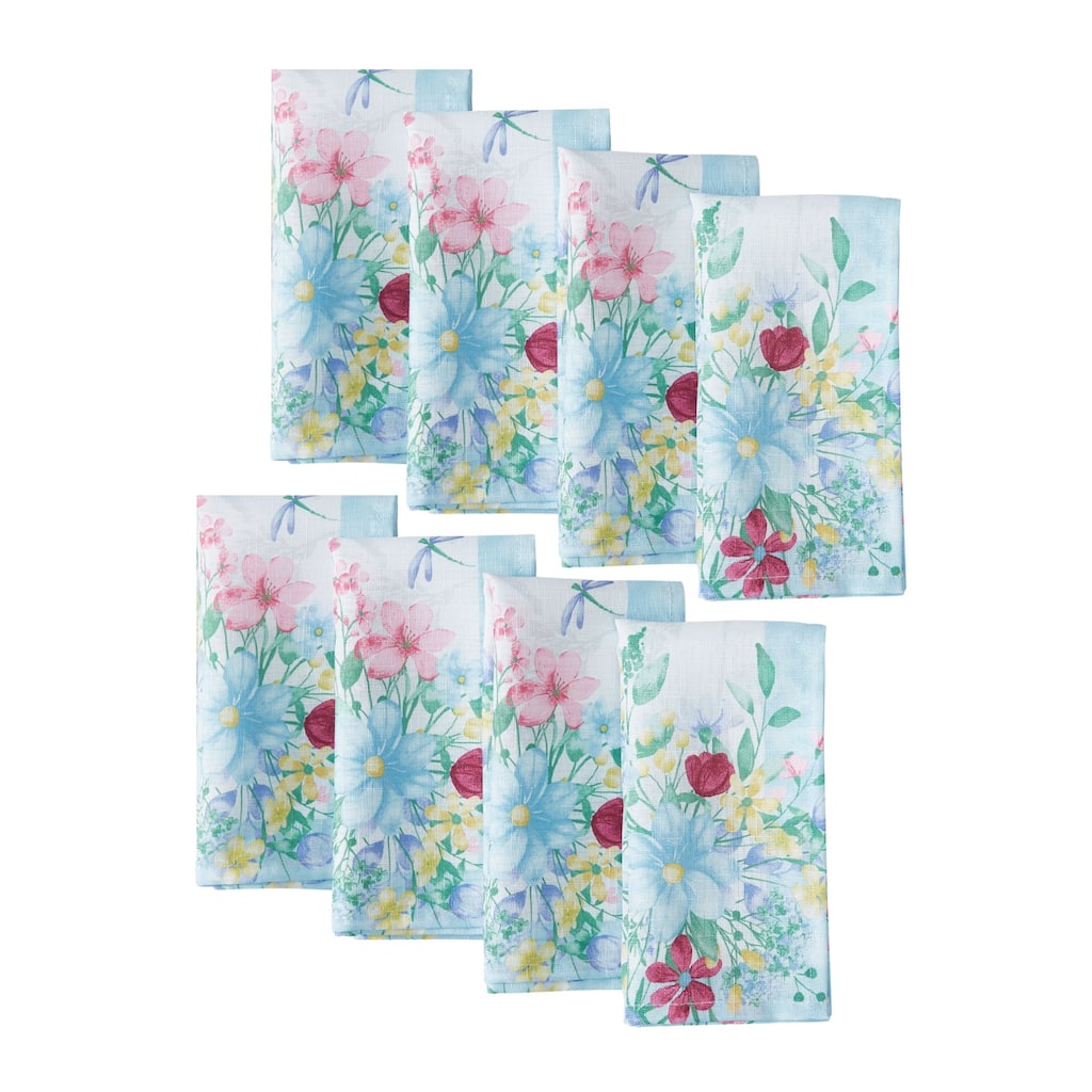 Nottingham Double Border Napkin, Set of 8 - 17x17