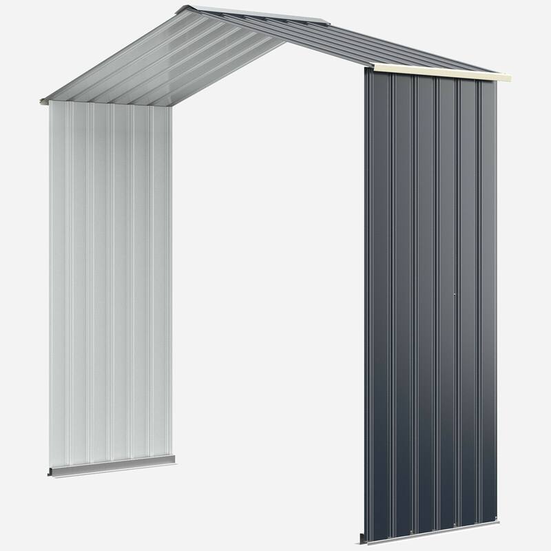 Costway Outdoor Storage Shed Extension Kit for 7/9.1/11.2 ft Shed