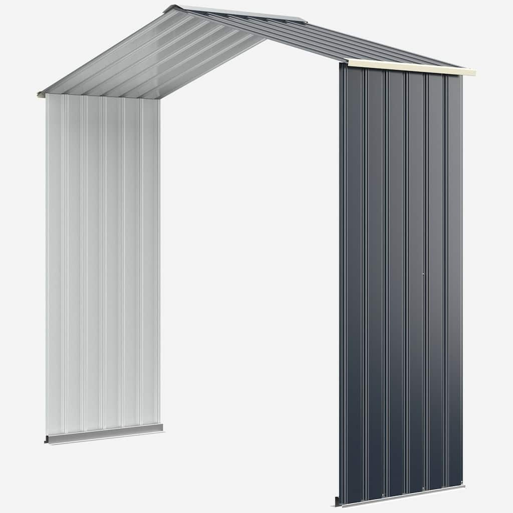 Costway Outdoor Storage Shed Extension Kit for 7/9.1/11.2 ft Shed