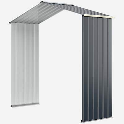 Gymax Outdoor Storage Shed Extension Kit for 7/9.1/11.2 ft Shed Width