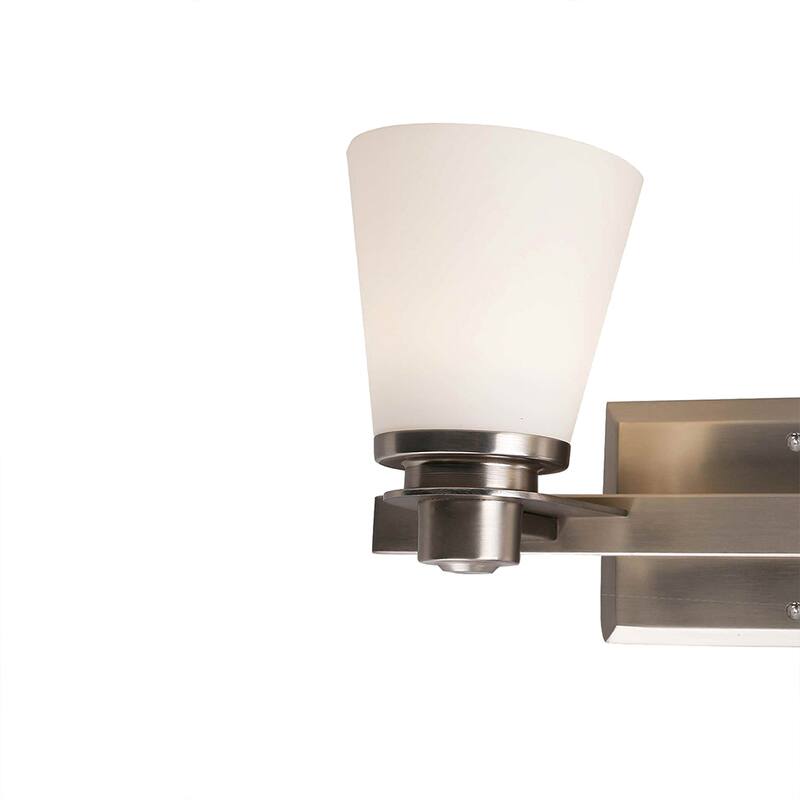 2 Light Vanity Lighting in Brushed Nickel LED integrated