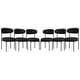 preview thumbnail 2 of 48, Bayville Mid-Century Curved Back Fabric Upholstered Metal Dining Chair (Set of 6)